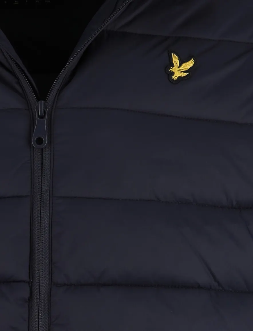 Lyle & Scott jas donkerblauw gewatteerd