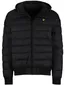 Lyle & scott winterjas zwart gewatteerd effen normale fit
