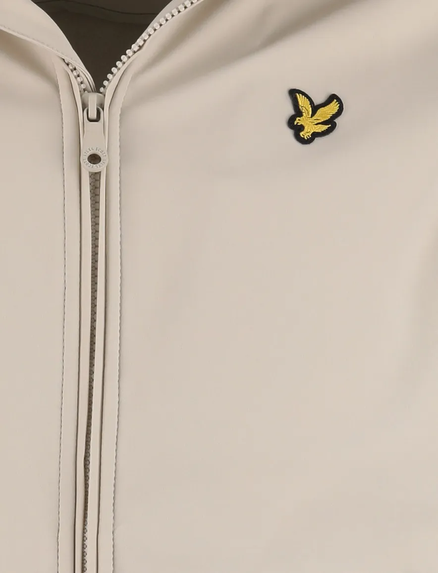 Lyle & scott winterjas effen beige softshell