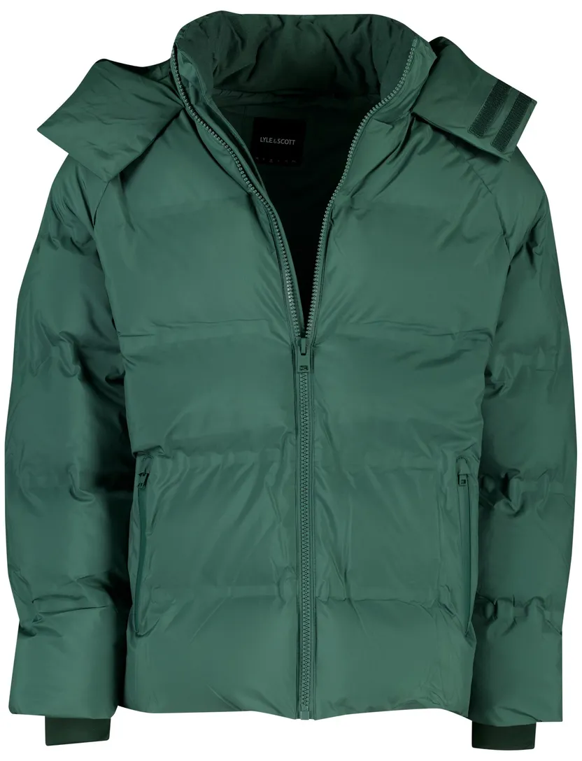 Lyle & Scott winterjas capuchon groen