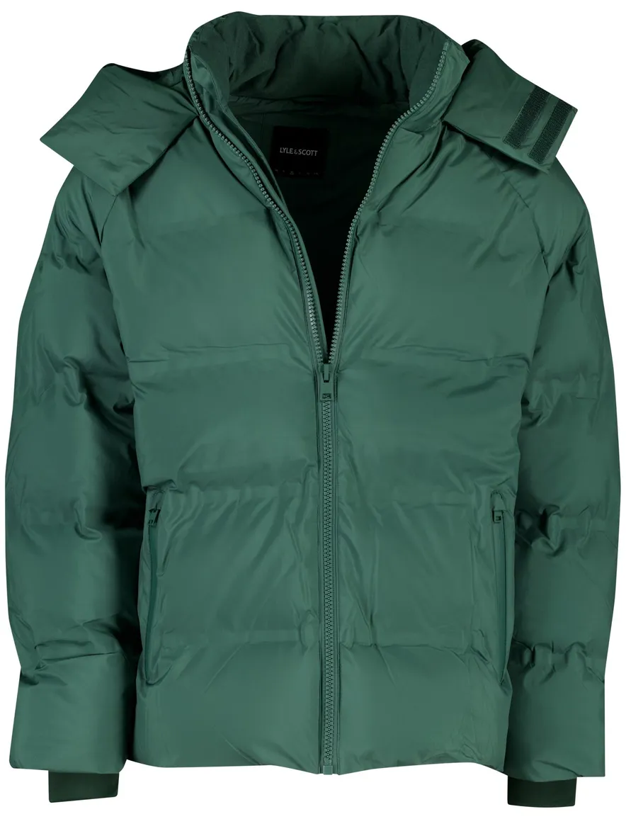 Lyle & Scott winterjas capuchon groen