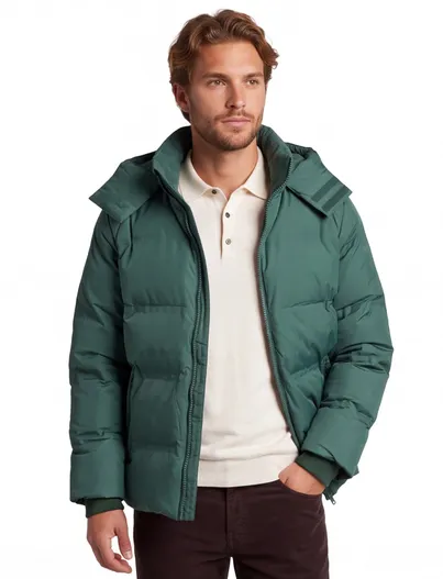Lyle & Scott Lyle & Scott winterjas capuchon groen