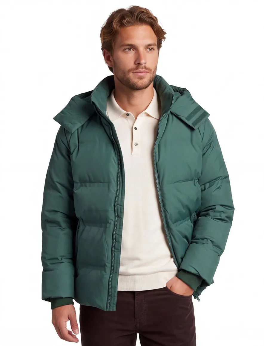 winterjas groen Lyle & Scott