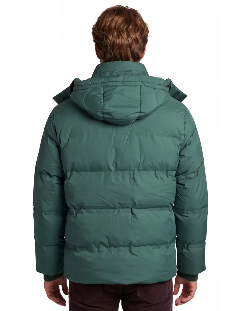 Lyle & Scott winterjas capuchon groen