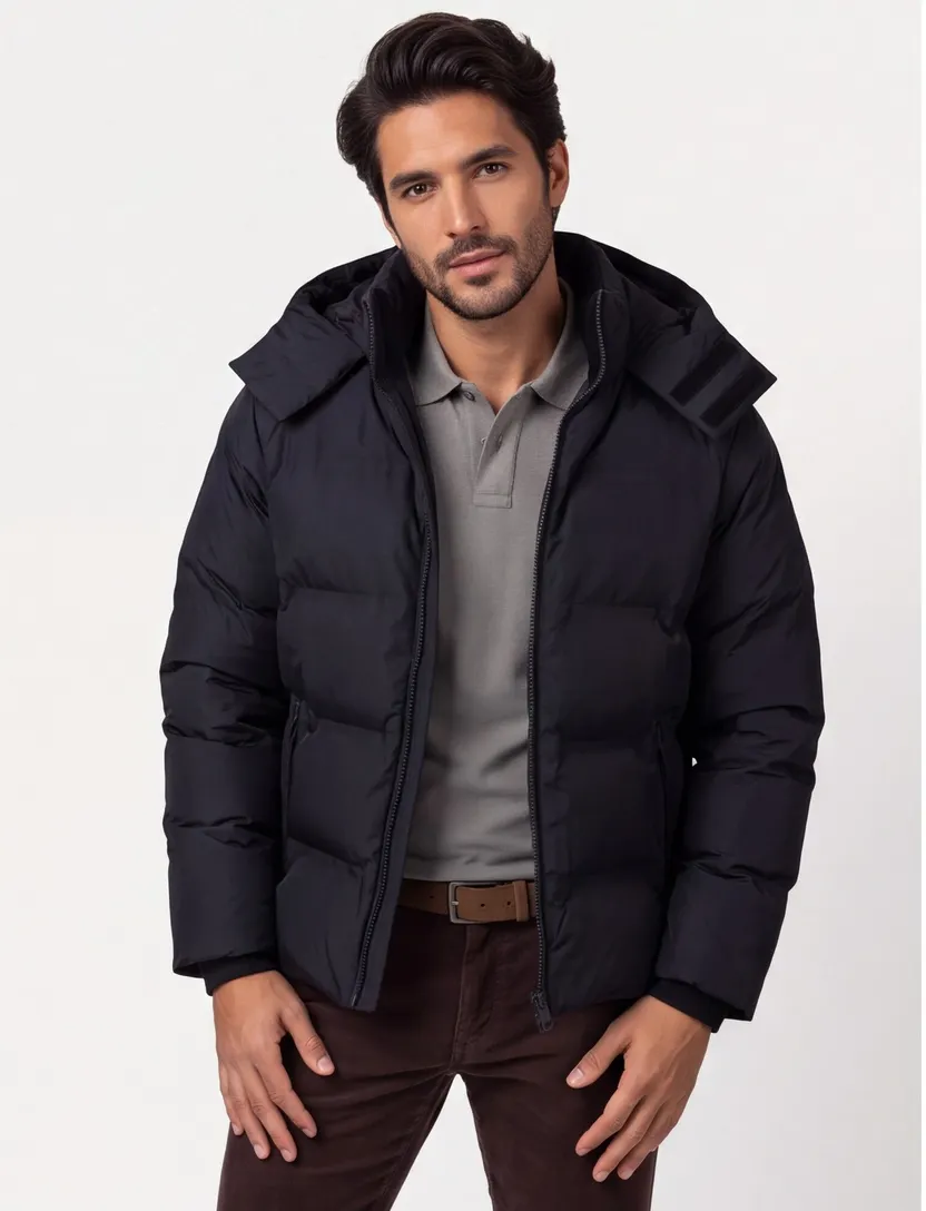 winterjas Lyle & Scott donkerblauw