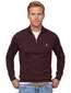 katoenen trui Lyle & Scott bruin effen slim fit