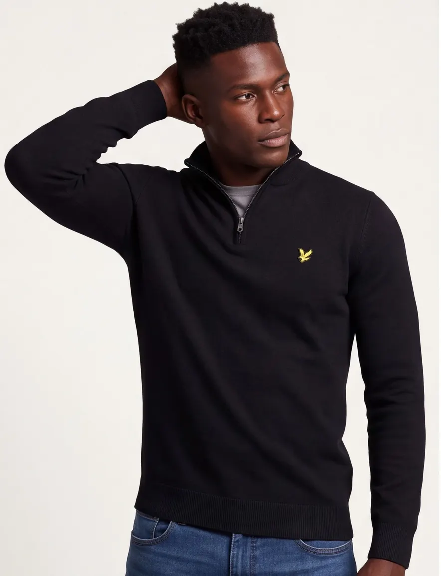 trui zwart Lyle & Scott
