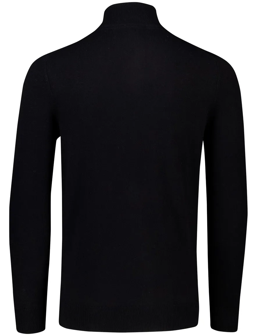 Lyle & Scott trui zwart effen slim fit