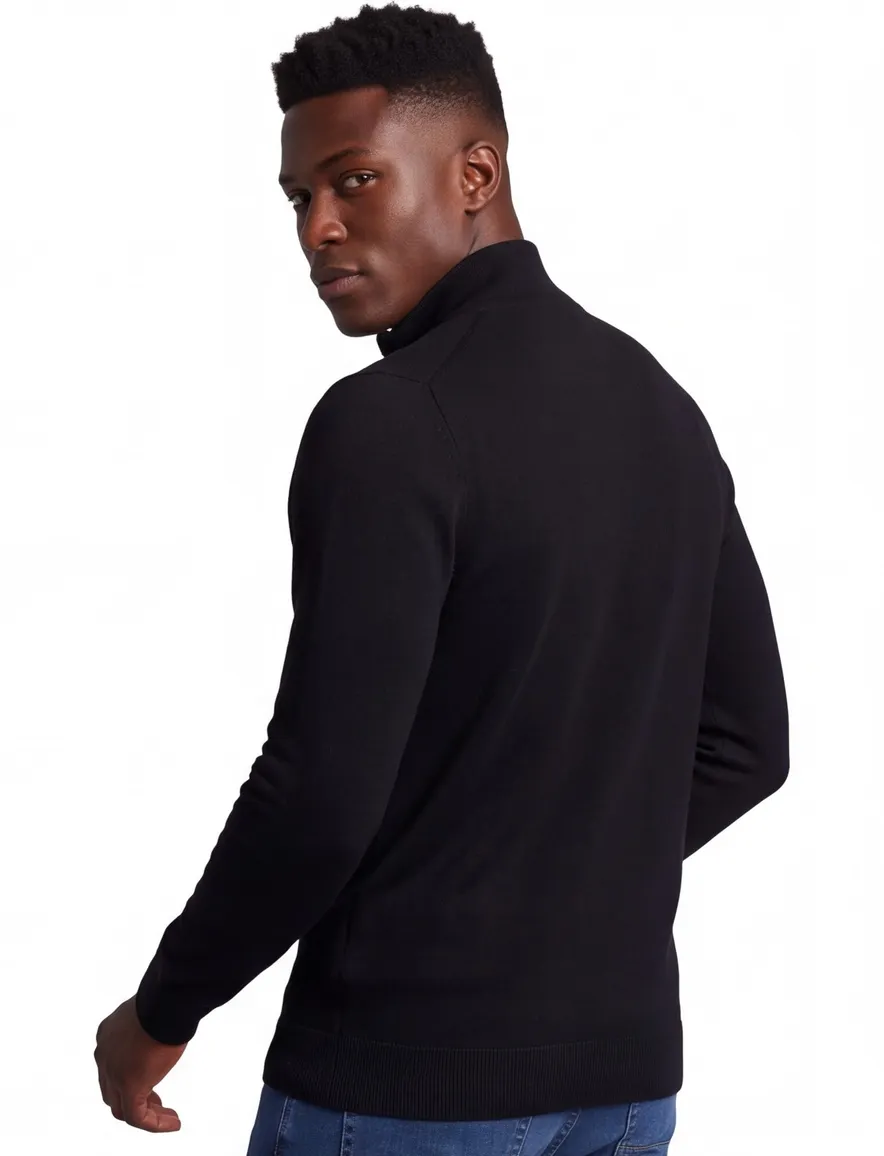 trui zwart Lyle & Scott