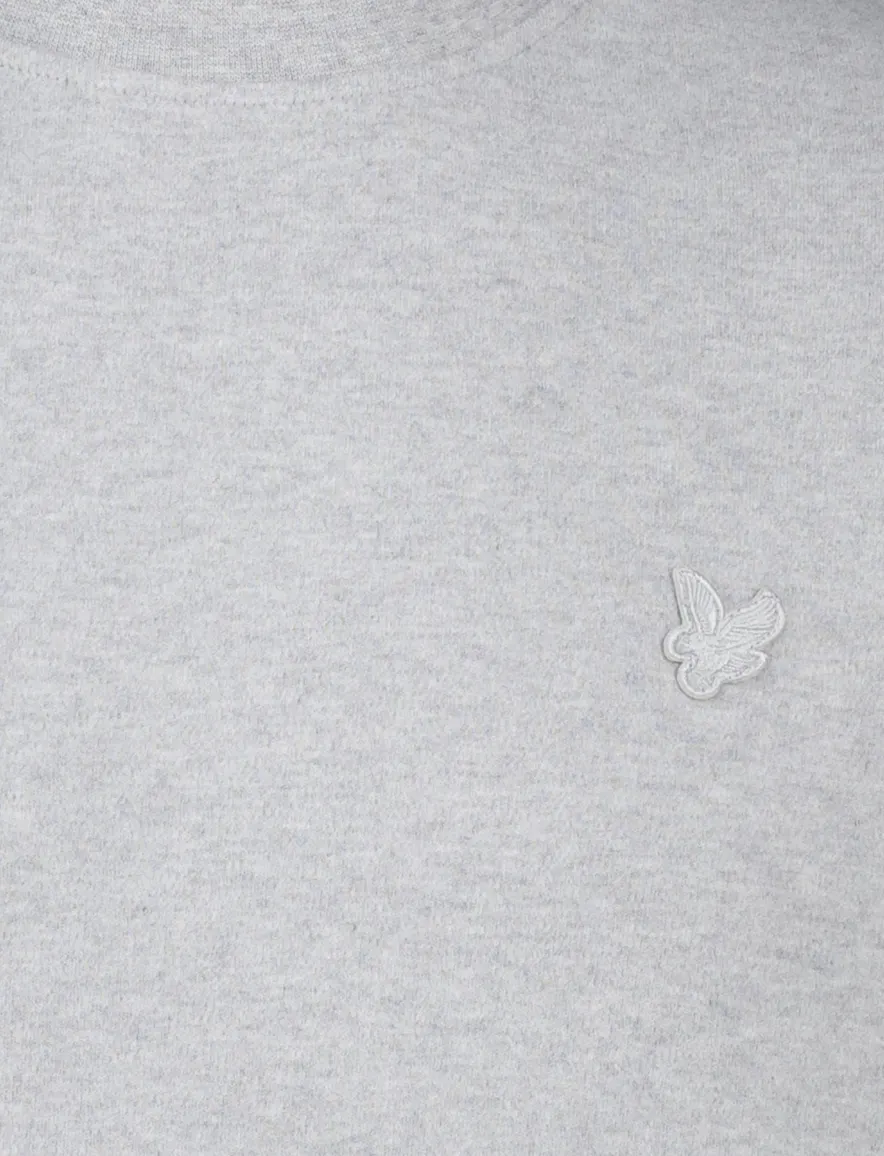 Lyle & Scott sweater grijs katoen ronde hals