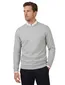 Lyle & Scott sweater grijs katoen ronde hals gemêleerd