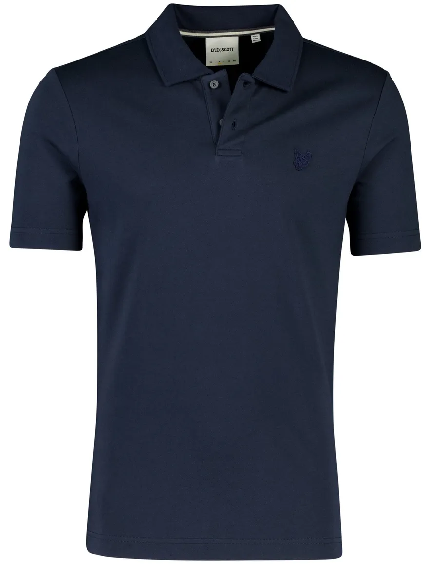 Lyle & Scott polo donkerblauw katoen