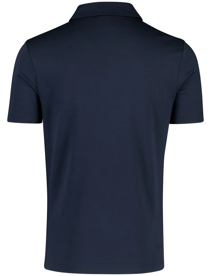 Lyle & Scott korte mouw polo donkerblauw normale fit