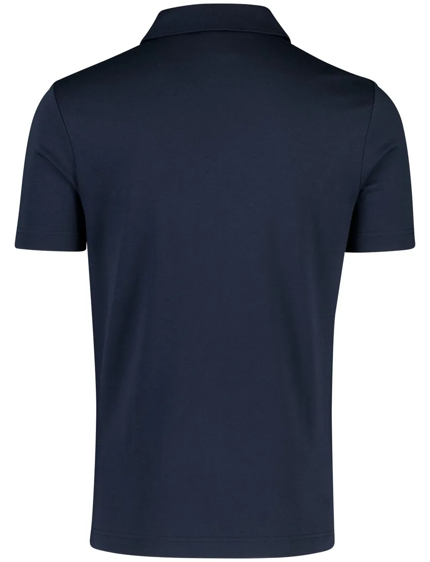 Lyle & Scott polo donkerblauw katoen