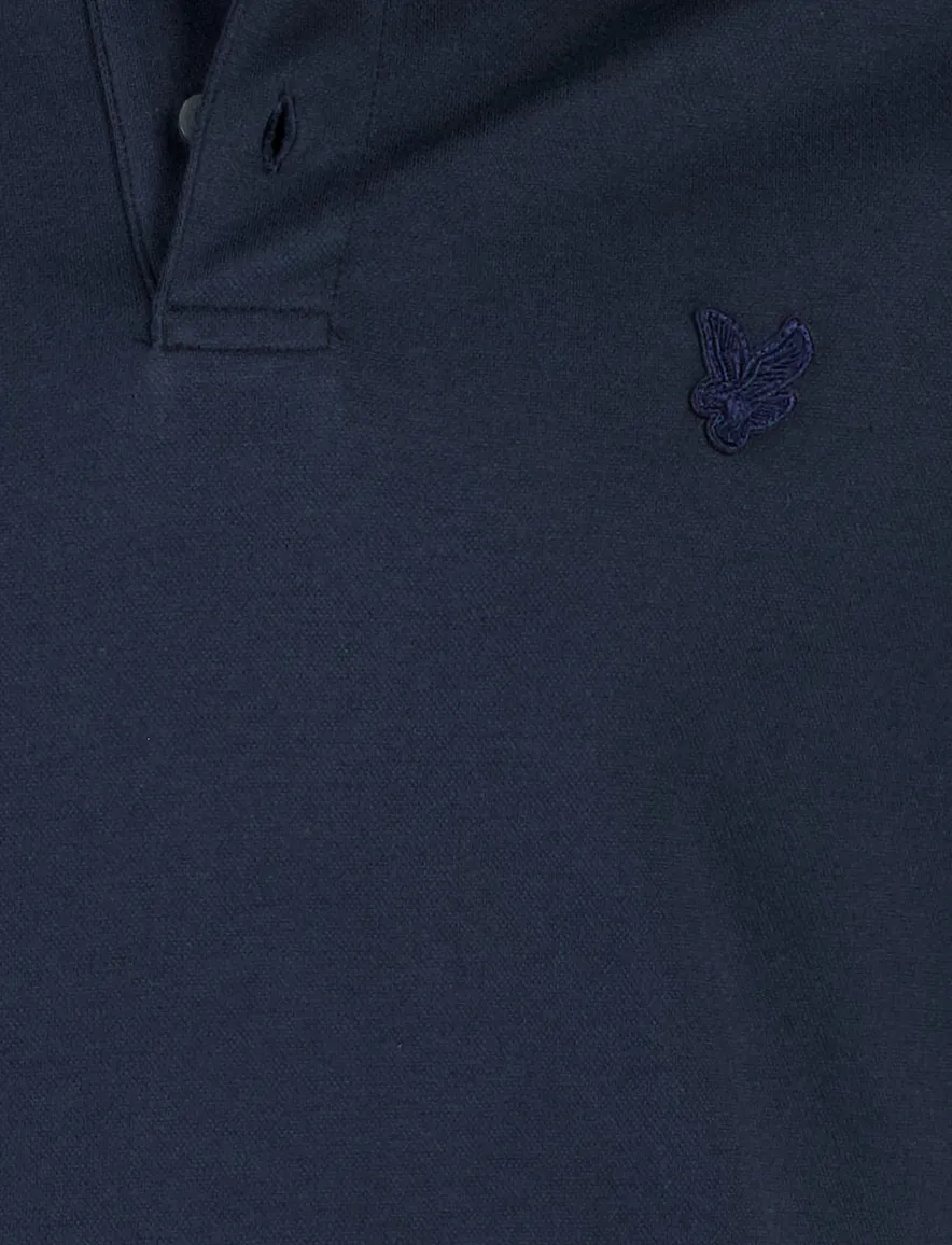 Lyle & Scott polo donkerblauw katoen