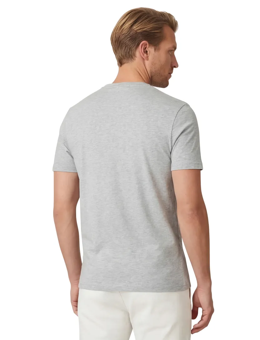 Lyle & scott t-shirt grijs katoen effen