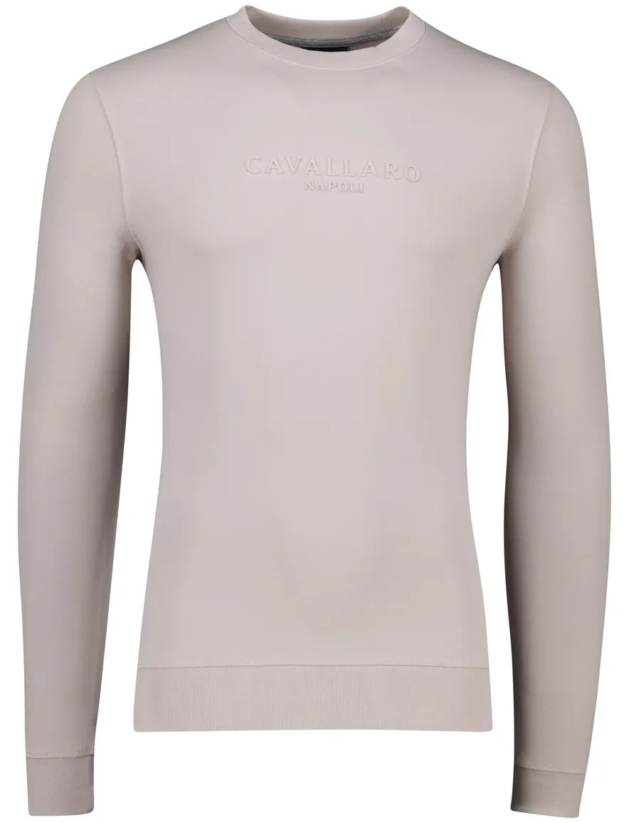 Cavallaro Sweater beige ronde hals