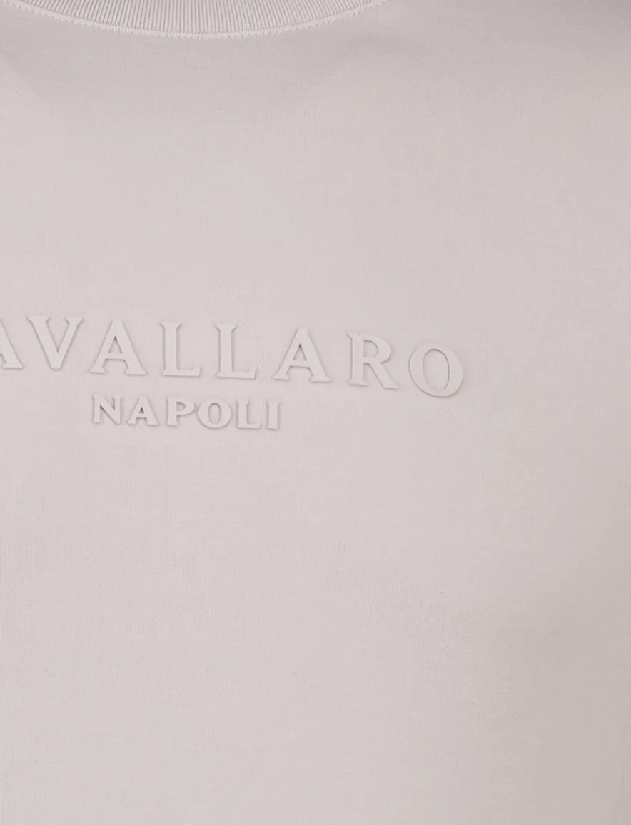 Cavallaro Sweater beige ronde hals