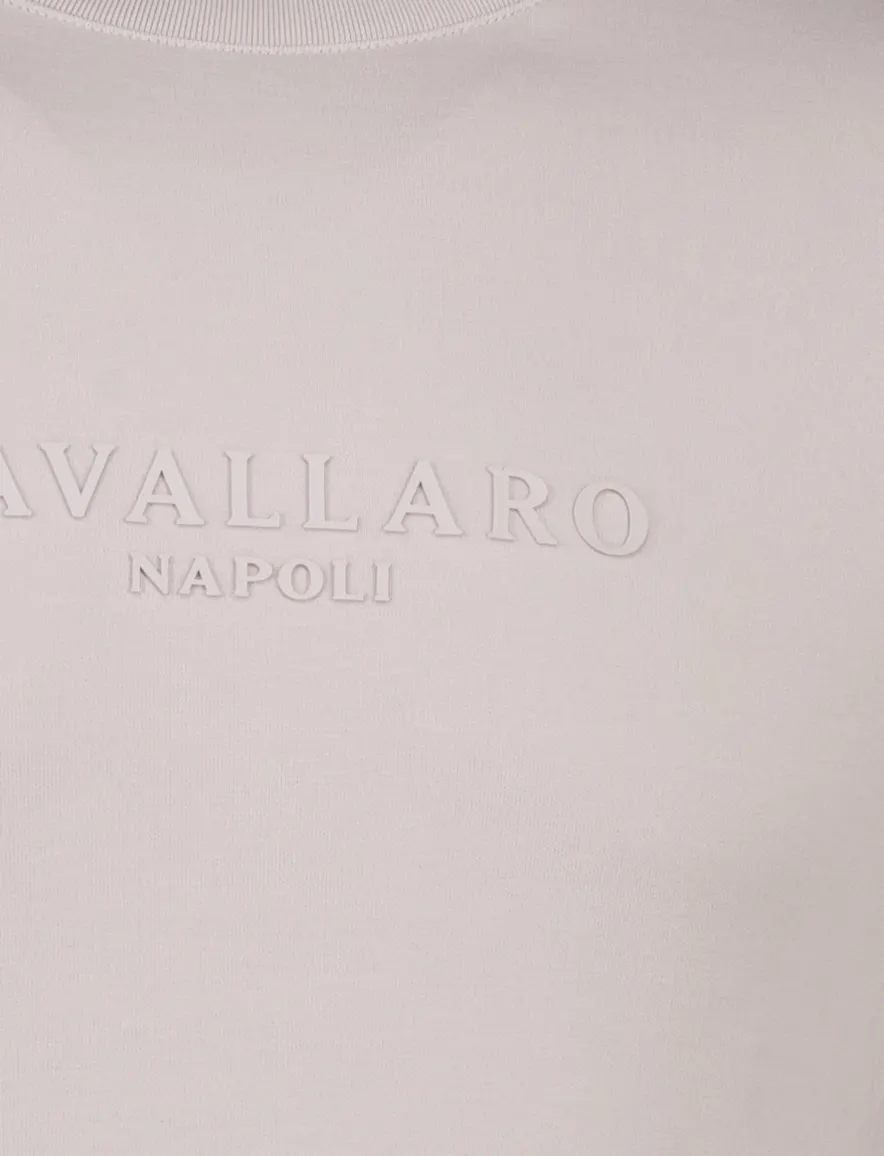 Cavallaro Sweater beige ronde hals