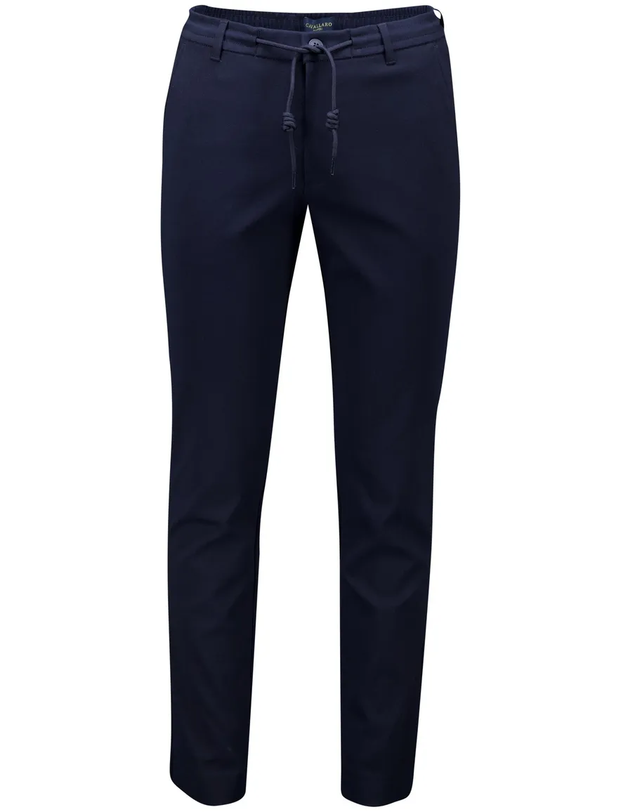 Cavallaro Pantalon Zigo donkerblauw polyester