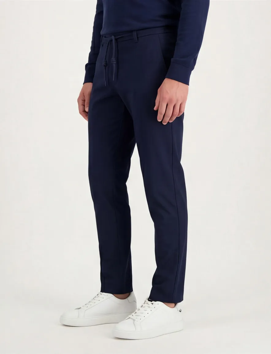 Cavallaro Pantalon Zigo donkerblauw polyester