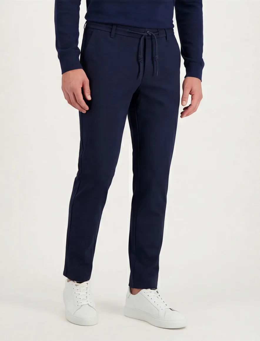 Cavallaro Pantalon Zigo donkerblauw polyester