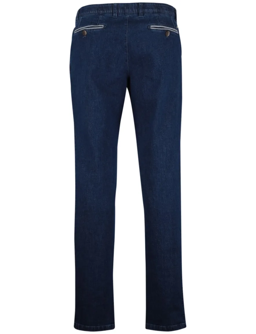 Denim COM4 chino donkerblauw normale fit