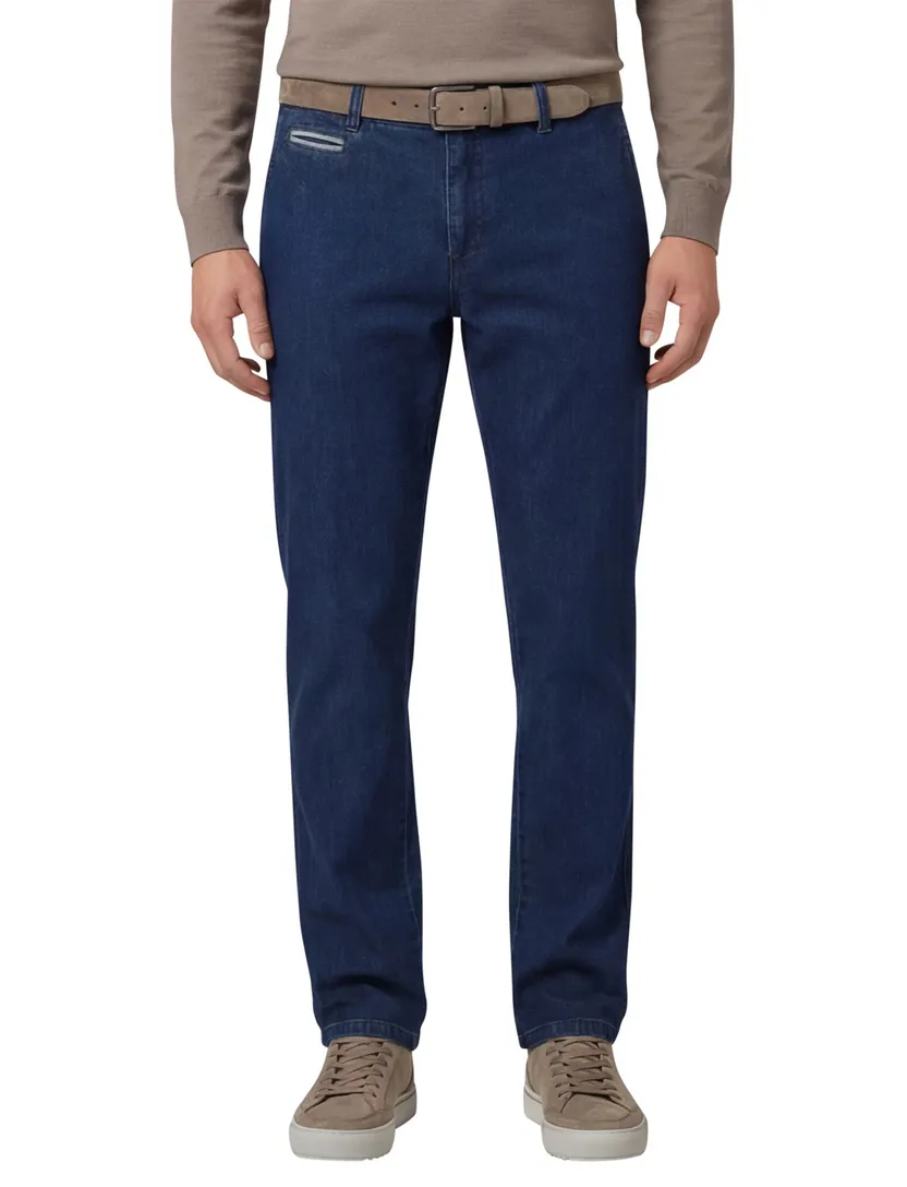 Normale fit denim chino COM4 blauw