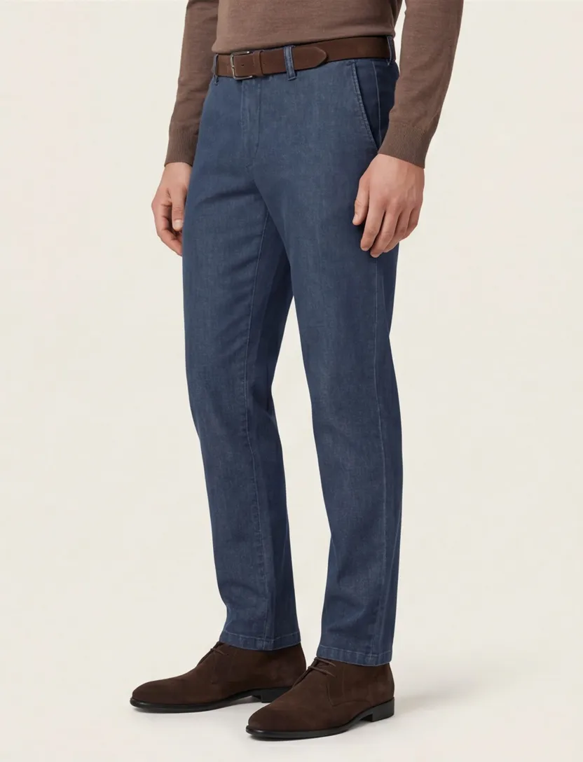 Pantalon chino COM4 donkerblauw