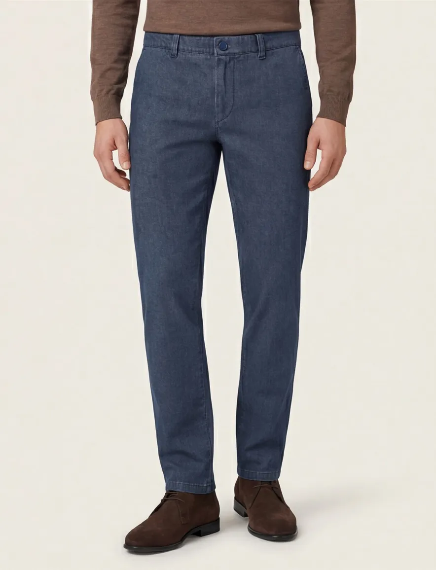 Pantalon chino donkerblauw COM4