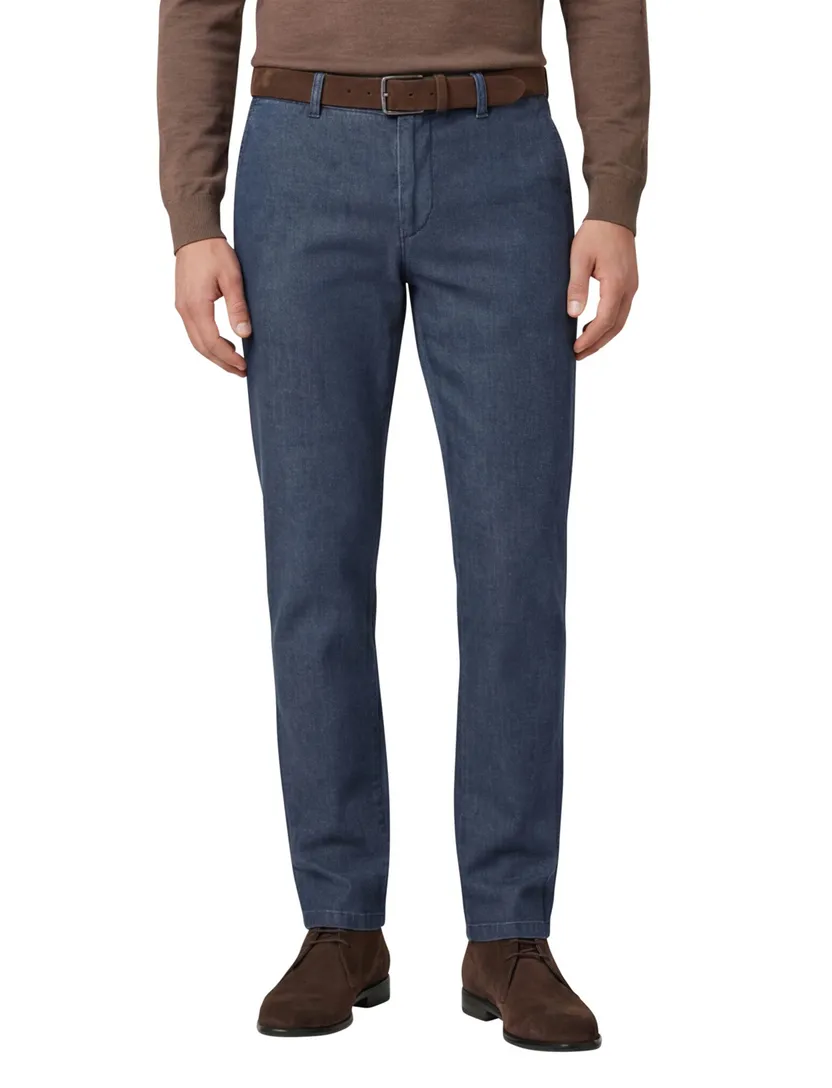 Pantalon chino COM4 donkerblauw