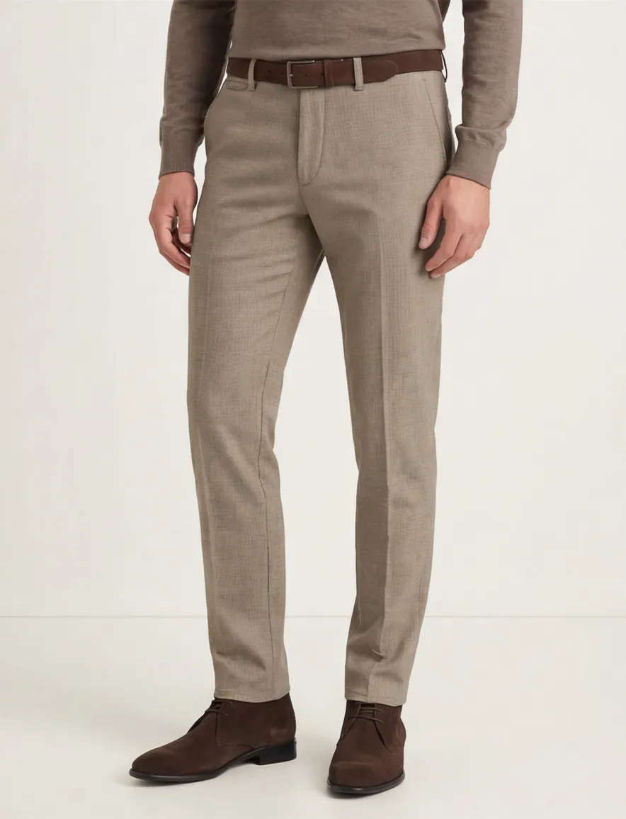 Pantalon chino bruin COM4 Modern Chino