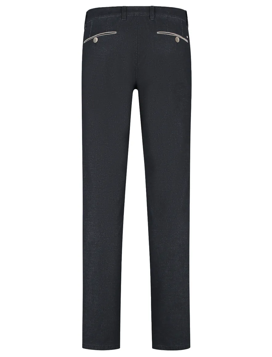 Com4 chino donkerblauw effen