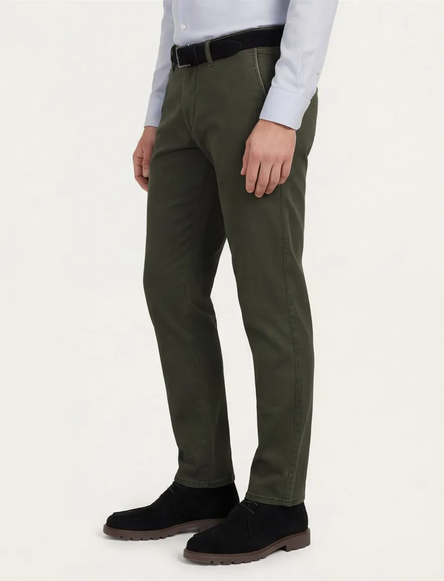 Pantalon chino groen COM4 Modern Chino