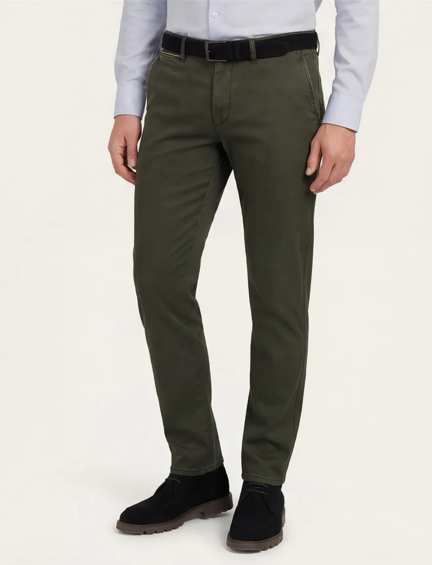 Pantalon chino groen COM4 Modern Chino