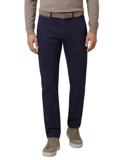 COM4 COM4 Modern Chino Pantalon chino donkerblauw