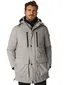 State of Art Regular Fit winterjas grijs dubbele borstzak effen