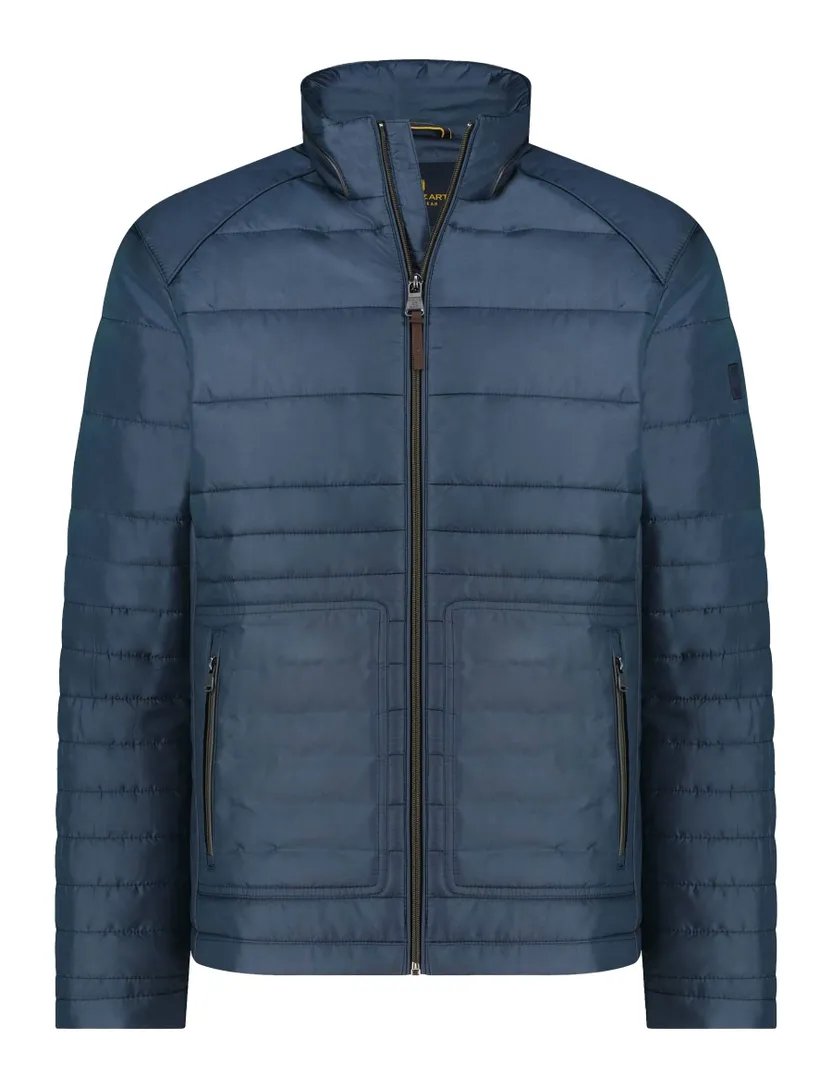 State of Art tussenjas donkerblauw effen gewatteerd