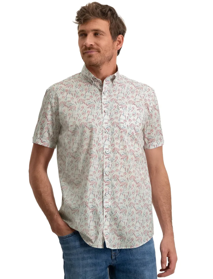 casual overhemd korte mouw wit State of Art Regular Fit
