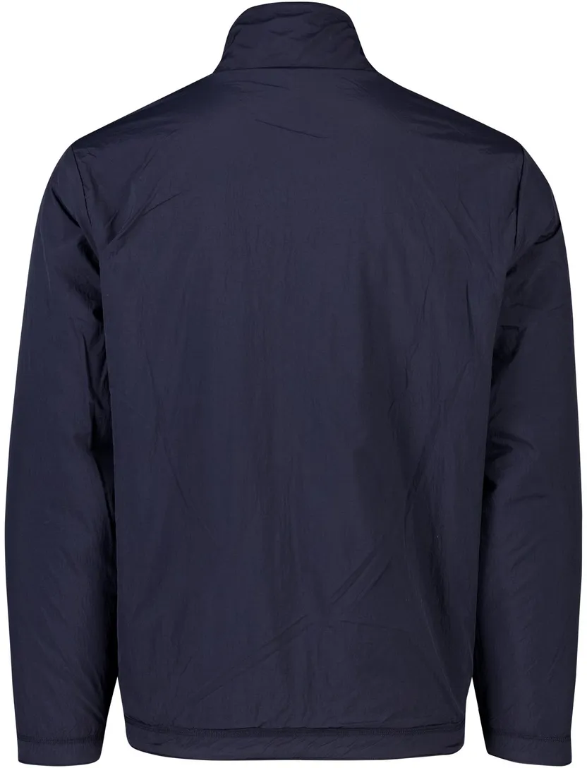 Gant regular fit fleece vest donkerblauw rits