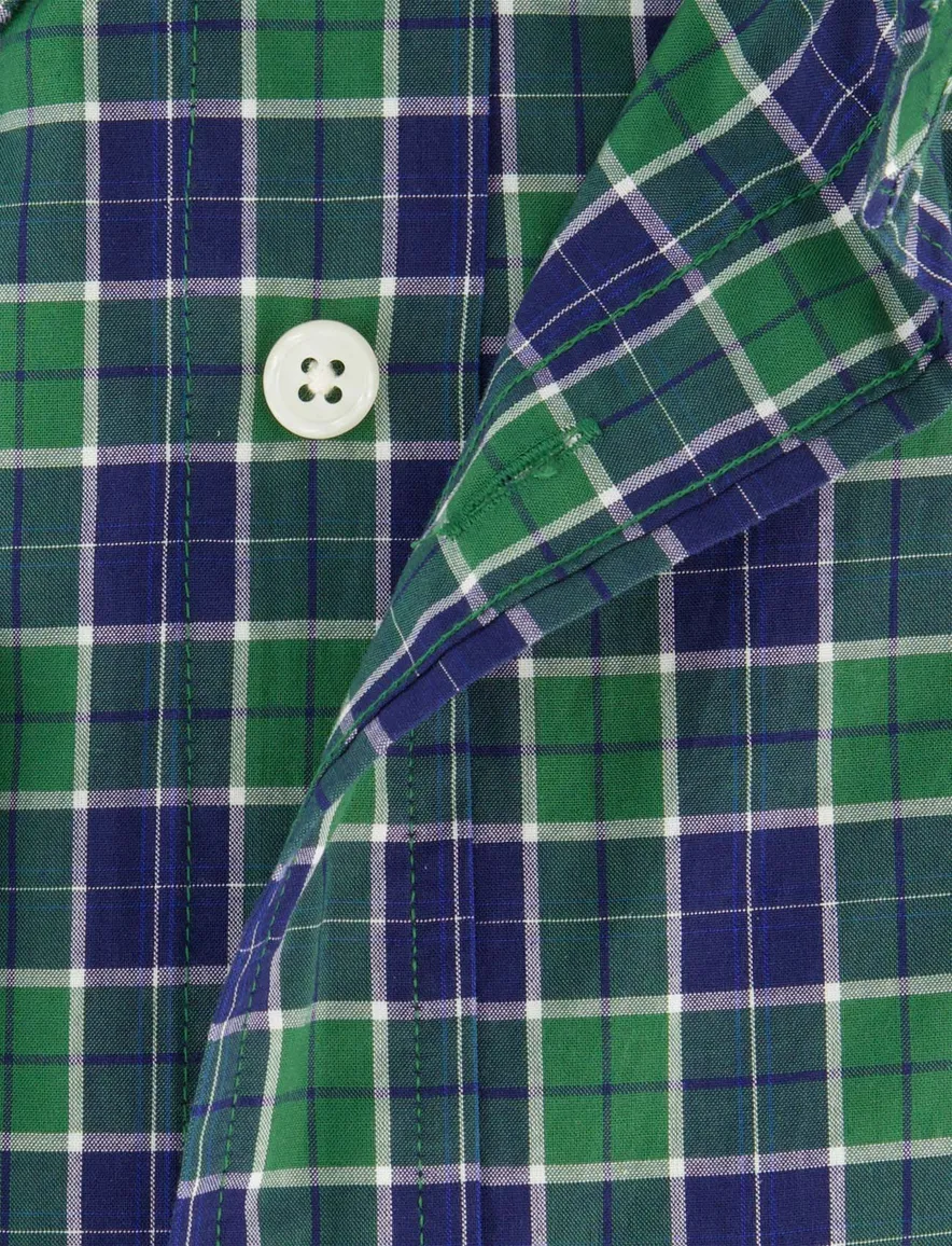 Gant Regular Fit casual overhemd groen geruit