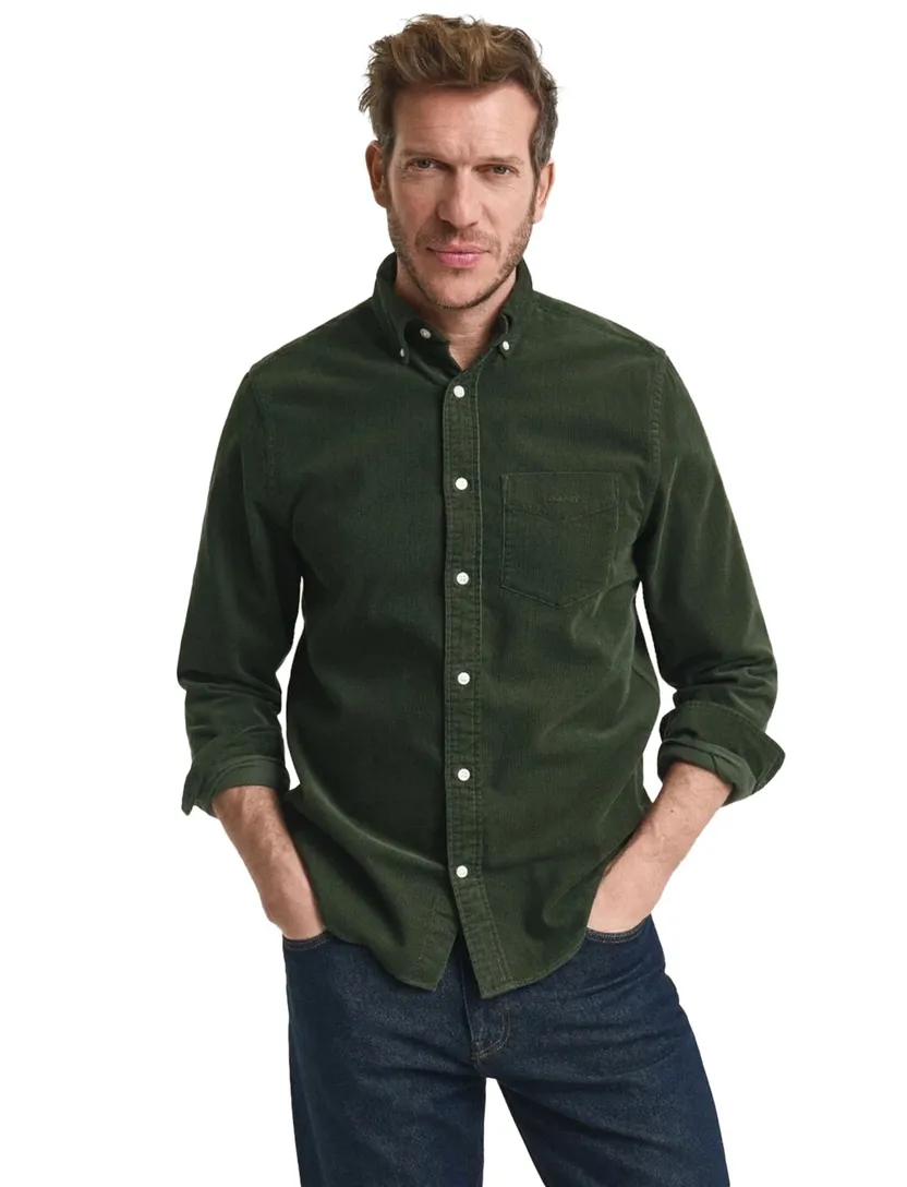 Overshirt Gant Regular Fit groen