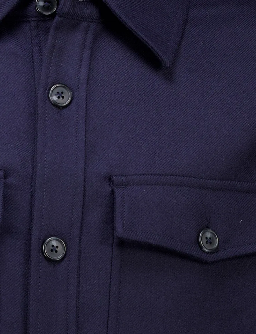 Overshirt donkerblauw Gant