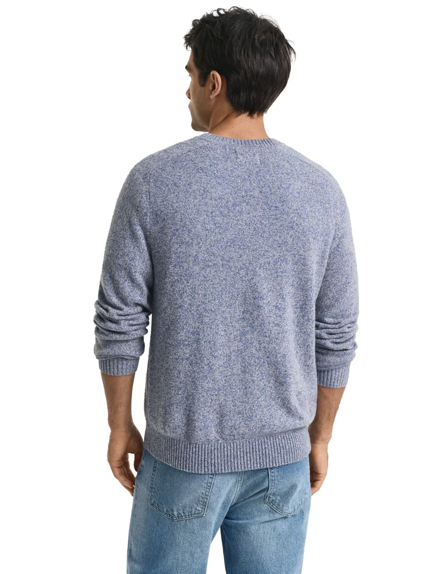 Gant regular fit trui blauw gemêleerd
