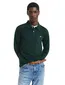 Effen Gant lange mouw polo normale fit groen