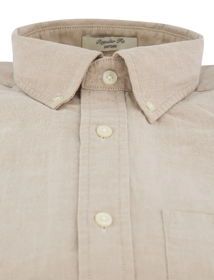 Overhemd Gant beige Regular Fit