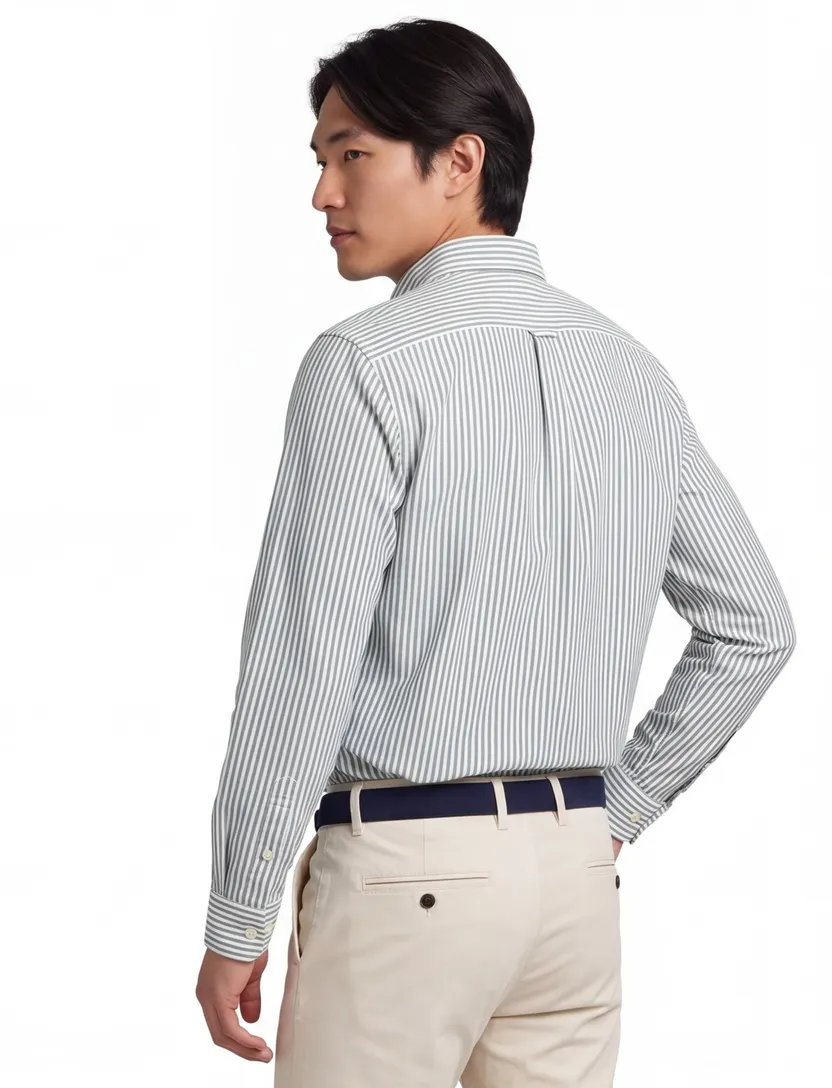 Gant casual overhemd regular fit groen