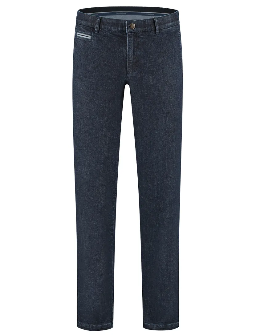 modern chino donkerblauw pantalon jeans COM4 katoen