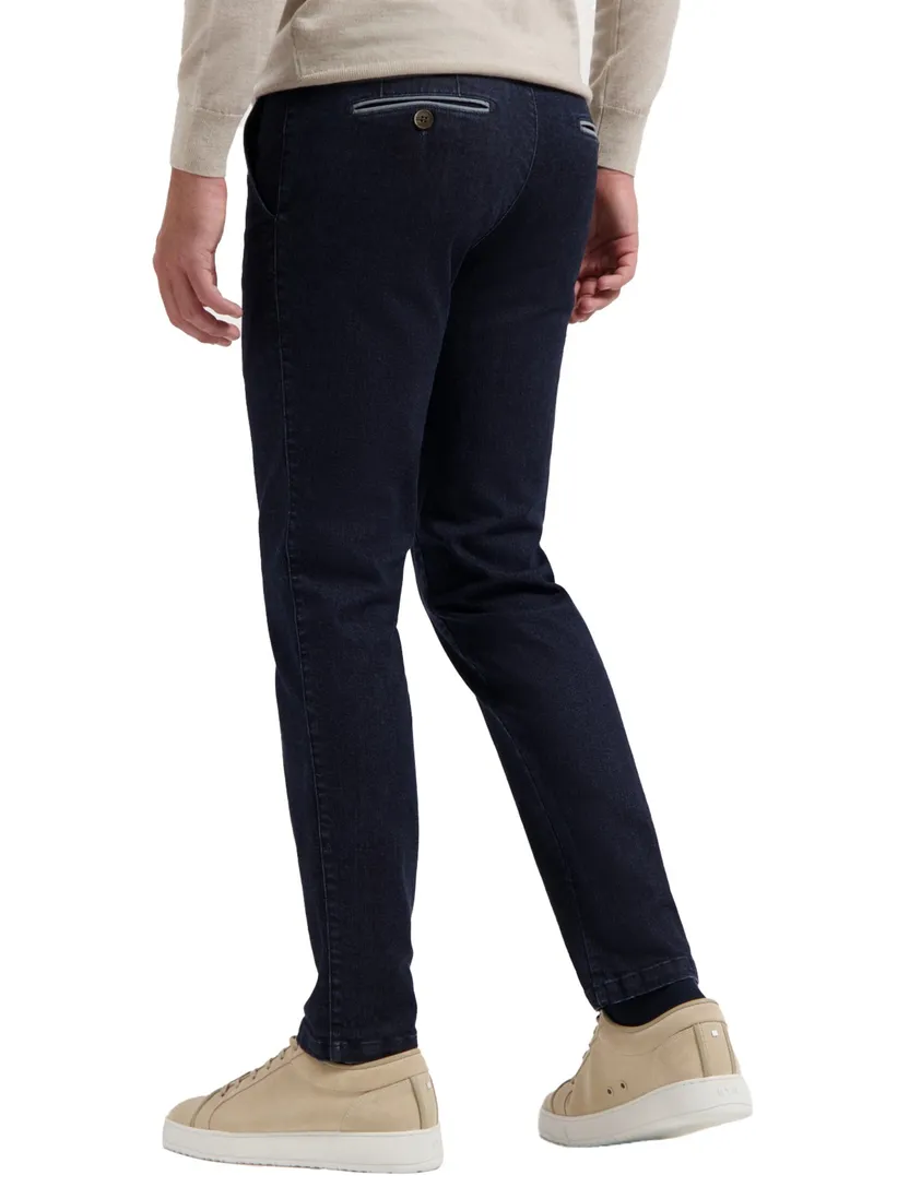 modern chino donkerblauw pantalon jeans COM4 katoen