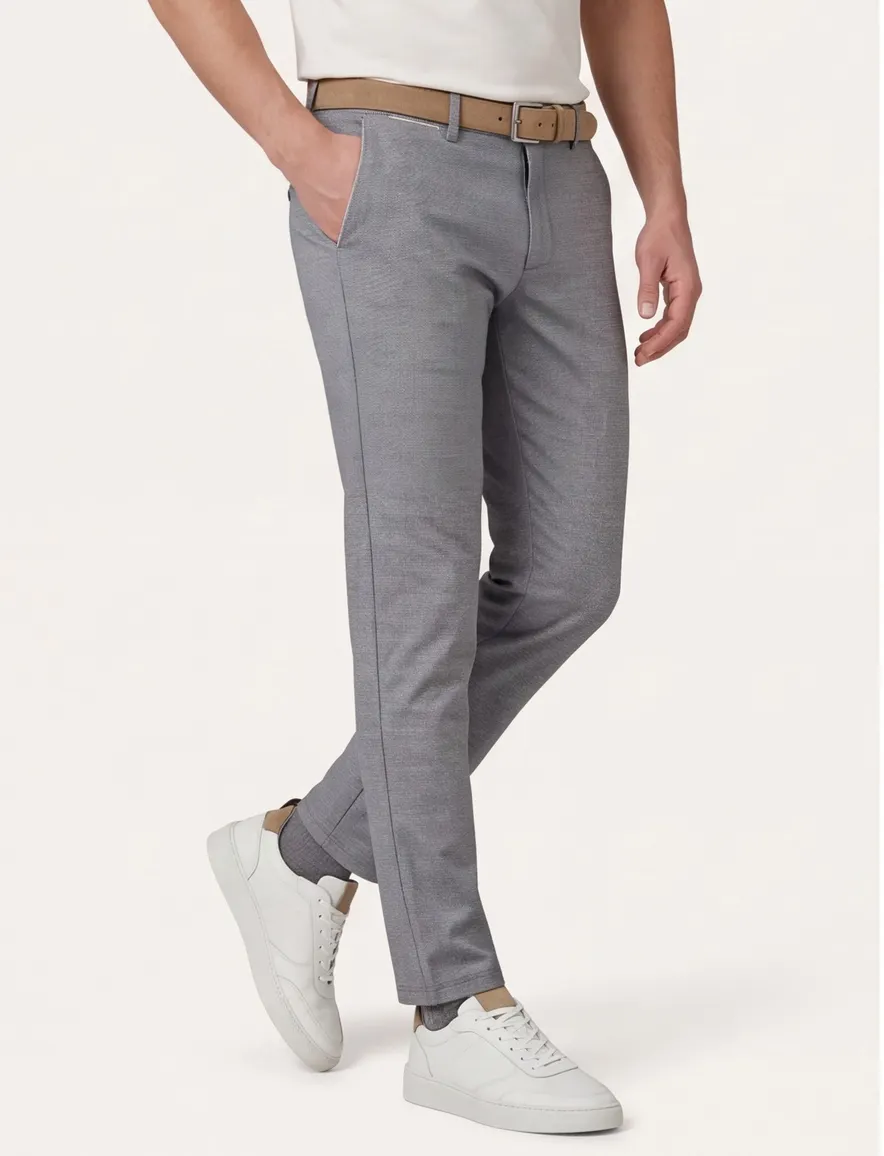 COM4 pantalon grijs modern chino collection